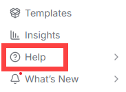 BH - n8n - Side Menu - Help