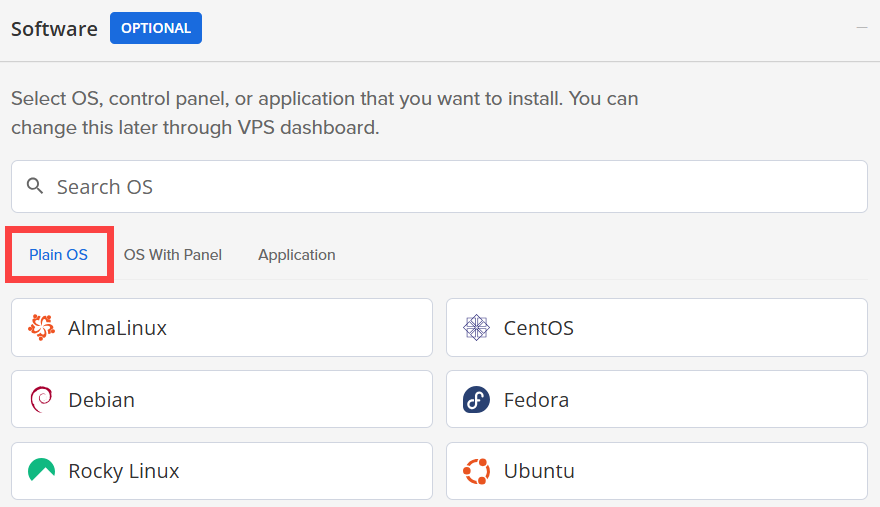Self-Managed VPS - Cart - Your Configuration - Plain OS