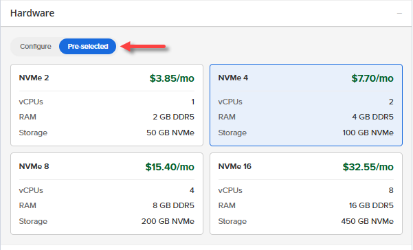 Self-Managed VPS - Hardware