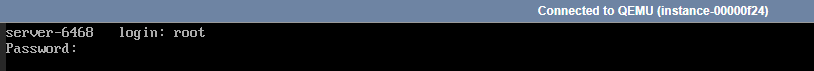 Self-Managed VPS - Console - Enter Password