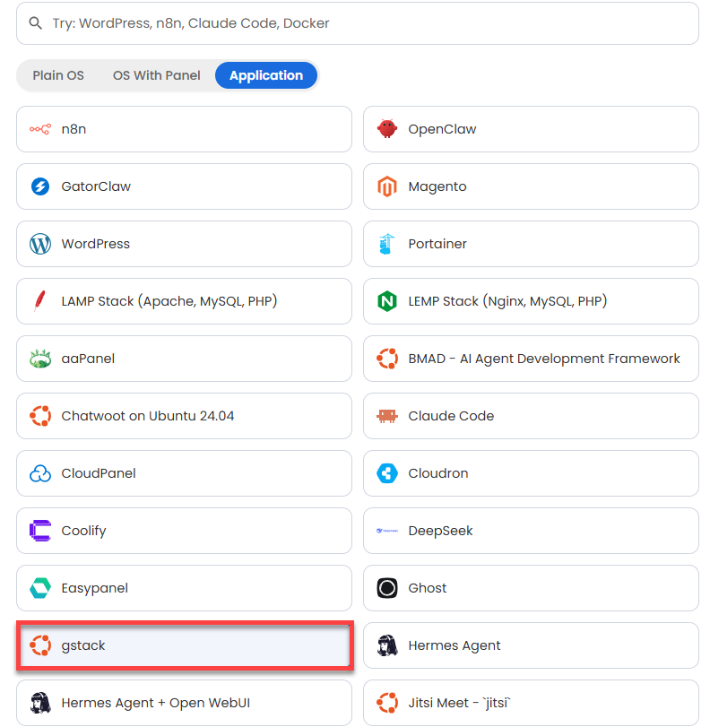 select gstack