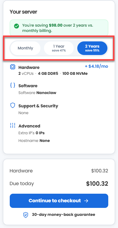 nanoclaw-service-terms