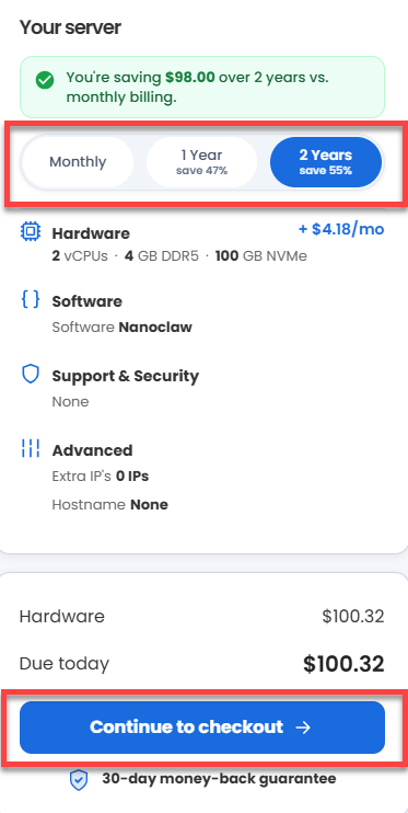 nanoclaw-service-terms