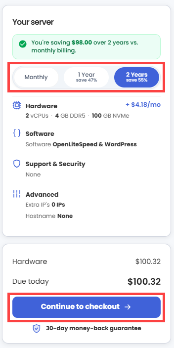Self-Managed VPS - n8n - Continue to Checkout