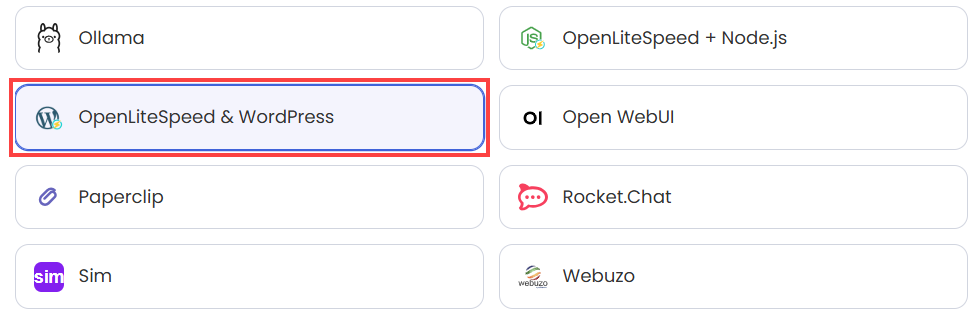 Self-Managed VPS - Application tab - n8n