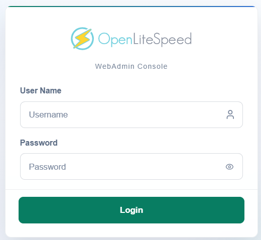 BH AM - WebAdmin log in 