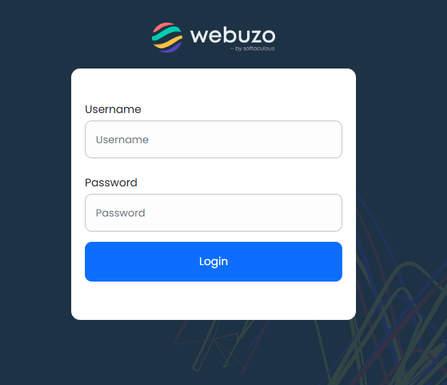 Webuzo login