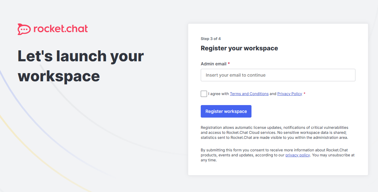 Register your Workspace