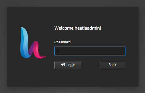 Self-Managed VPS - HestiaCP Admin Password
