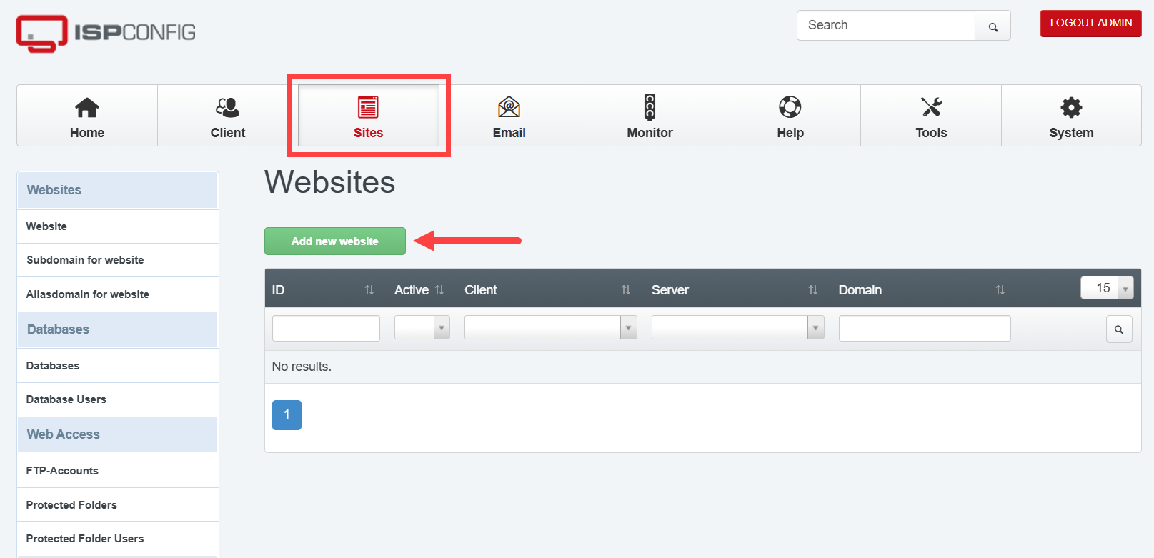 Self-Managed VPS - ISPConfig Add Website