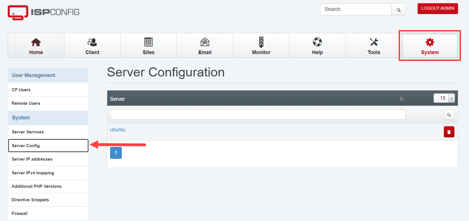 Self-Managed VPS - ISPConfig System Server