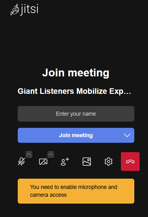 Self-Managed VPS - Jitsi Join Meeting