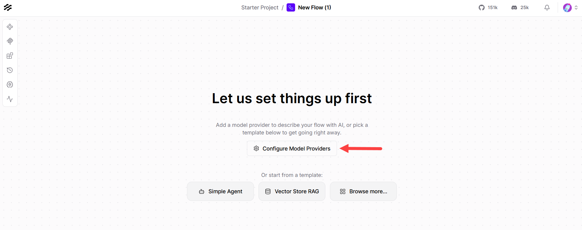 Self-Managed - Langflow - Configure Model Providers