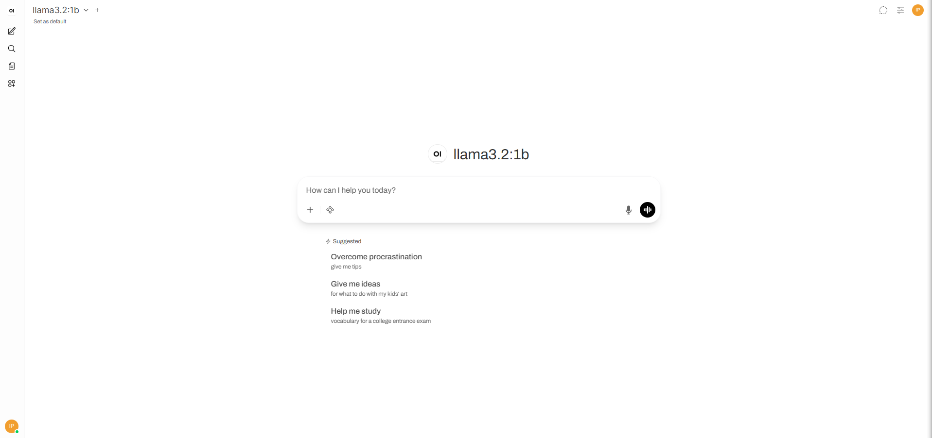 Open WebUI Dashboard
