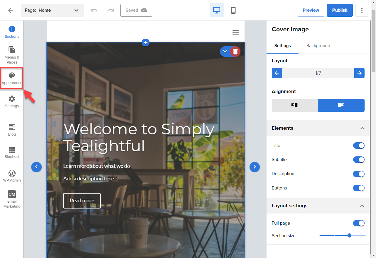 website-builder-appearance