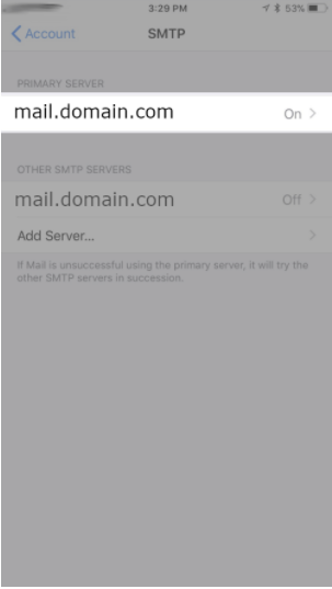 IOS Primary Server