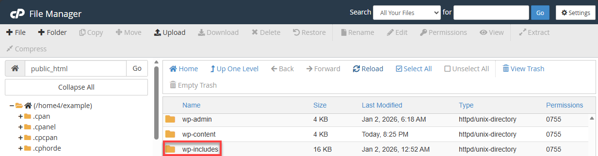BH File Manager wp-includes