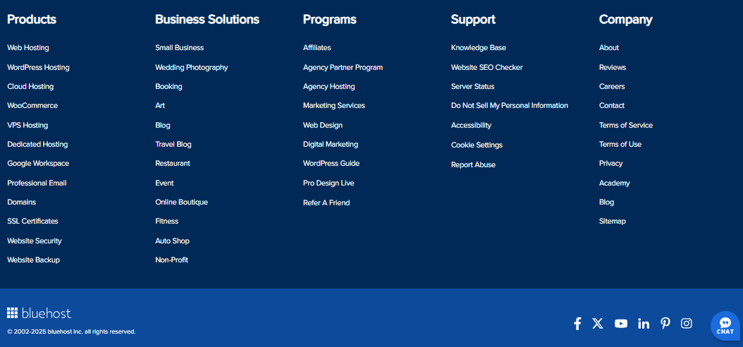 Sample footer