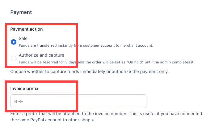 Bluehost WooCommerce - Configure Payment Actions