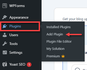 WordPress dashboard - Plugins - Add Plugin