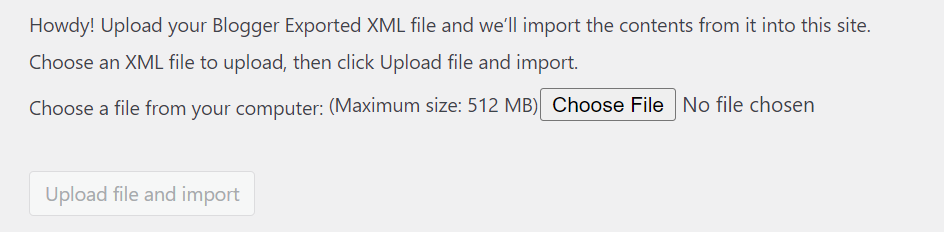 Choose File button