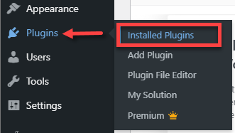WordPress Dashboard - Plugins - Installed Plugins