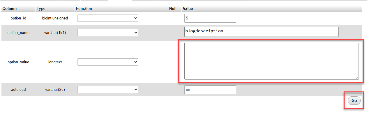 Edit Blog Description