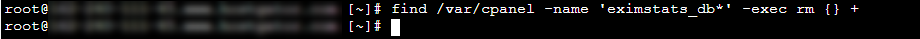 Drop EximStats (clearing mail queue)