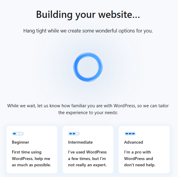 Bh WonderSuite - WonderStart Ai - WordPress Experience