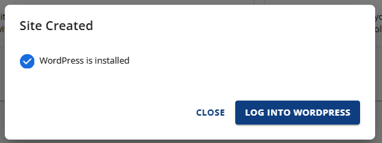 Log into WordPress